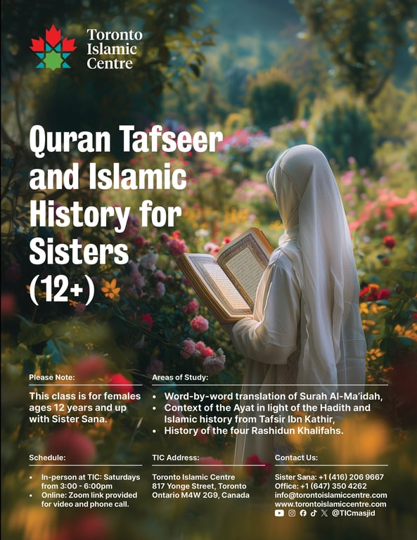Quran Tafseer and Islamic History for Sisters